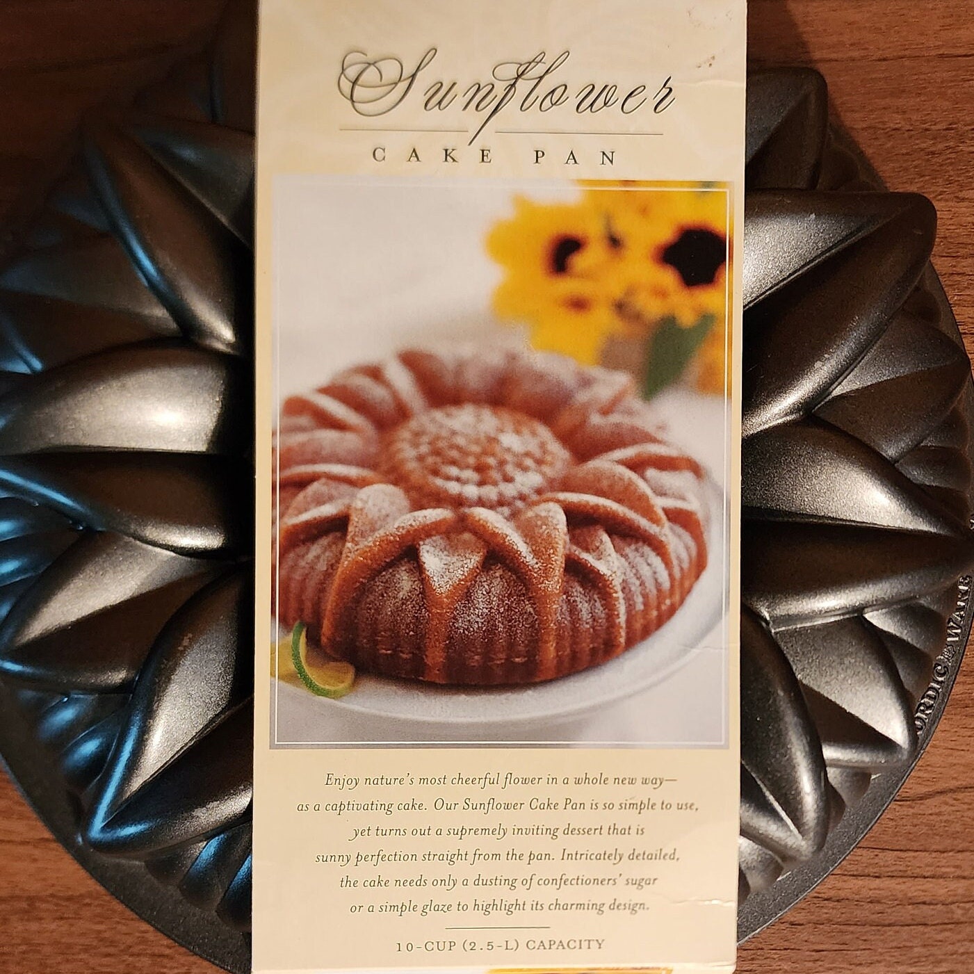 Nordic ware top sunflower pan