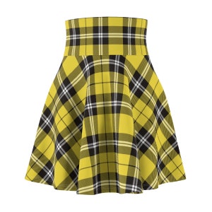 90s Movie Clueless Inspired Plaid Skirt Argyle -  Women&#39;s Skater Skirt 80s dress 90s dress Retro Skirt Yellow Skirt version