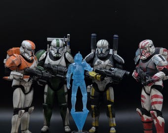 Escuadrón delta del comando clon de la serie negra de Star Wars