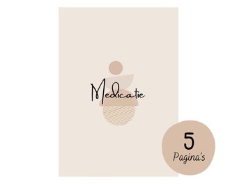 Planificador de medicamentos beige | digital | descarga | IIU | FIV | ICSI | planificador de fertilidad | concepción | trayectoria de fertilidad | diario | calendario