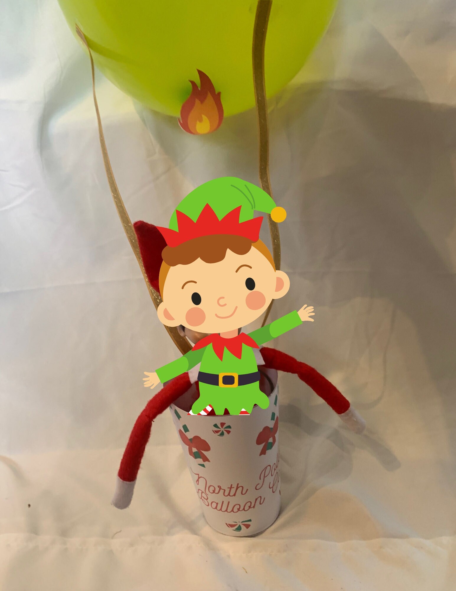 Elf Printable Elf Hot Air Balloon Printable Elf Props - Etsy