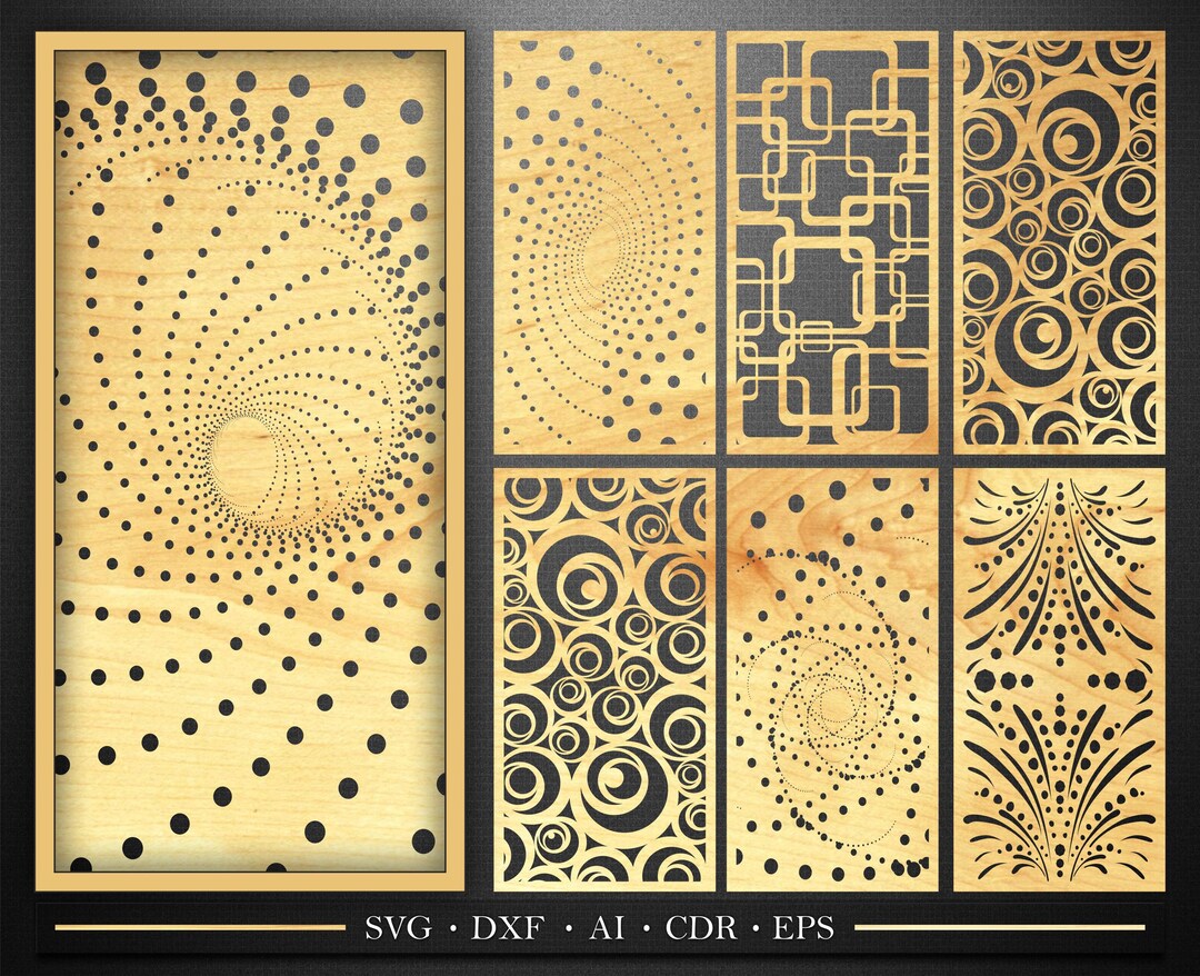 Decorative Panels With a Modern Abstract Pattern, Metal Fence for Laser ...