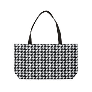 Houndstooth BigTote Bag, Shopping Bag Hounds tooth image 3