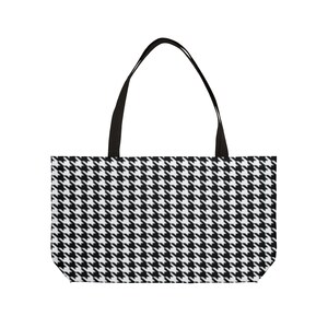 Houndstooth BigTote Bag, Shopping Bag Hounds tooth image 4