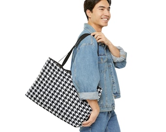 Houndstooth BigTote Bag, Shopping Bag Hounds tooth