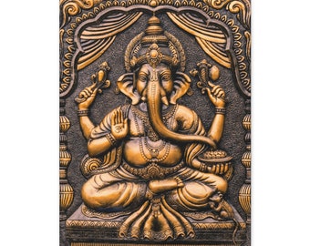 Ganesh, Ganesha, Ganapati - 18 x 24 in - Gallery Flat Canvas Wrap, Vertical Art