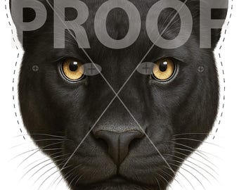 Printable Adult Leopard Mask: Kids Costume Party Mask (Digital Download)