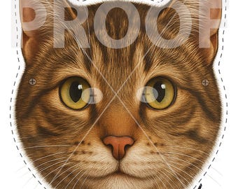 Printable CAT Mask: Kids Costume Party Mask (Digital Download)