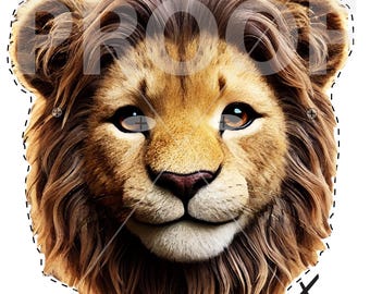 Printable Lion Mask: Kids Costume Party Mask (Digital Download)