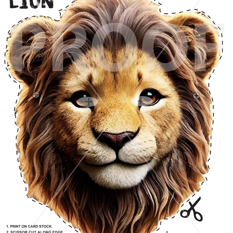 Lion Mask Realistic Masks Unisex main image 0