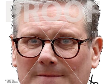 Prime Minister Keir Starmer  Halloween Mask: Political Costume (Digital Download)