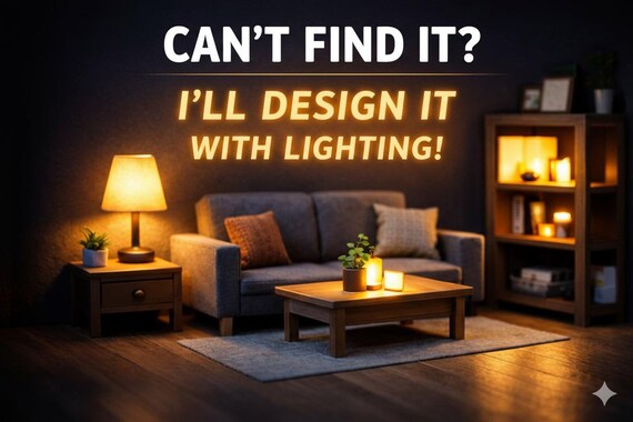 Custom 3D Design Service for LED Dollhouse Miniatures | 1:12 Scale Various Scales | Bespoke Miniature Furniture