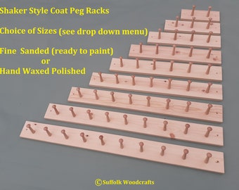 Shaker Style Coat Peg Rack