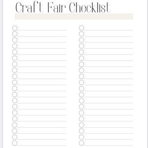 Pink Craft Fair Planner, Craft Show Templates, Inventory Sheet, Order Form, Newsletter Sign Up Sheet, Craft Fair Schedule, Booth Layout