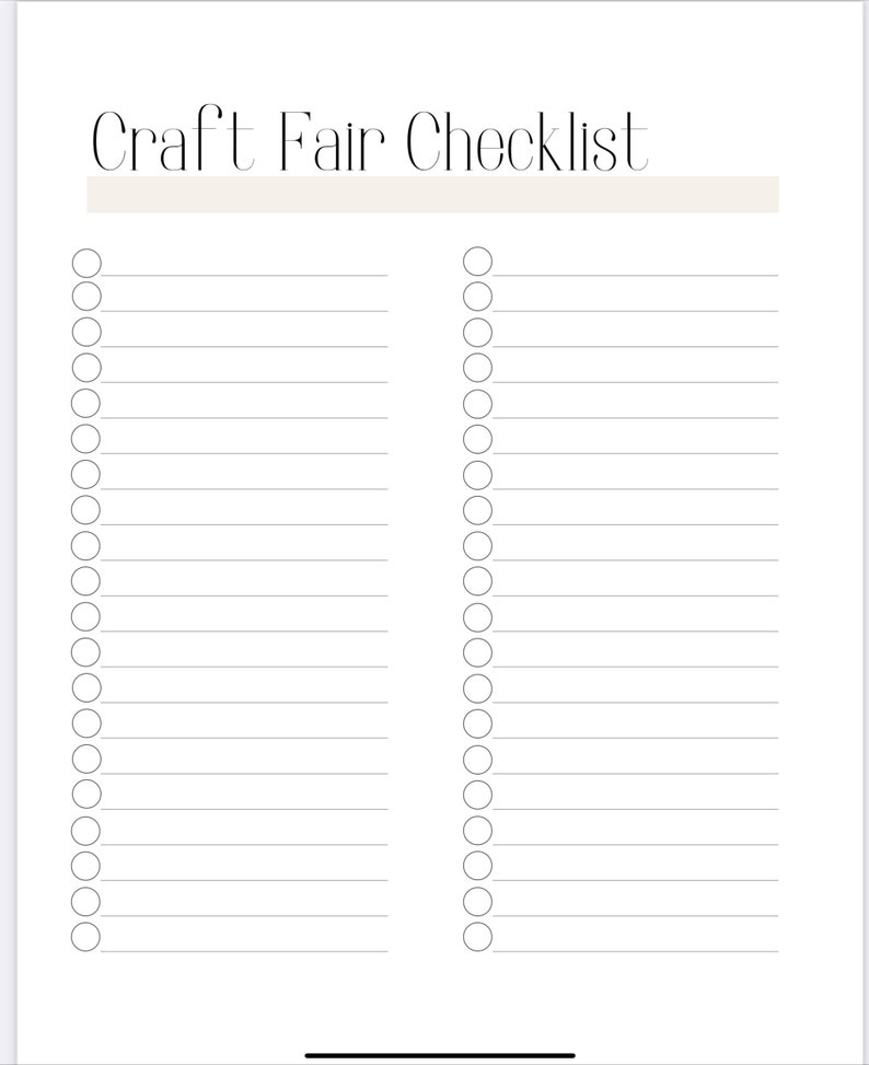 Pink Craft Fair Planner, Craft Show Templates, Inventory Sheet, Order ...