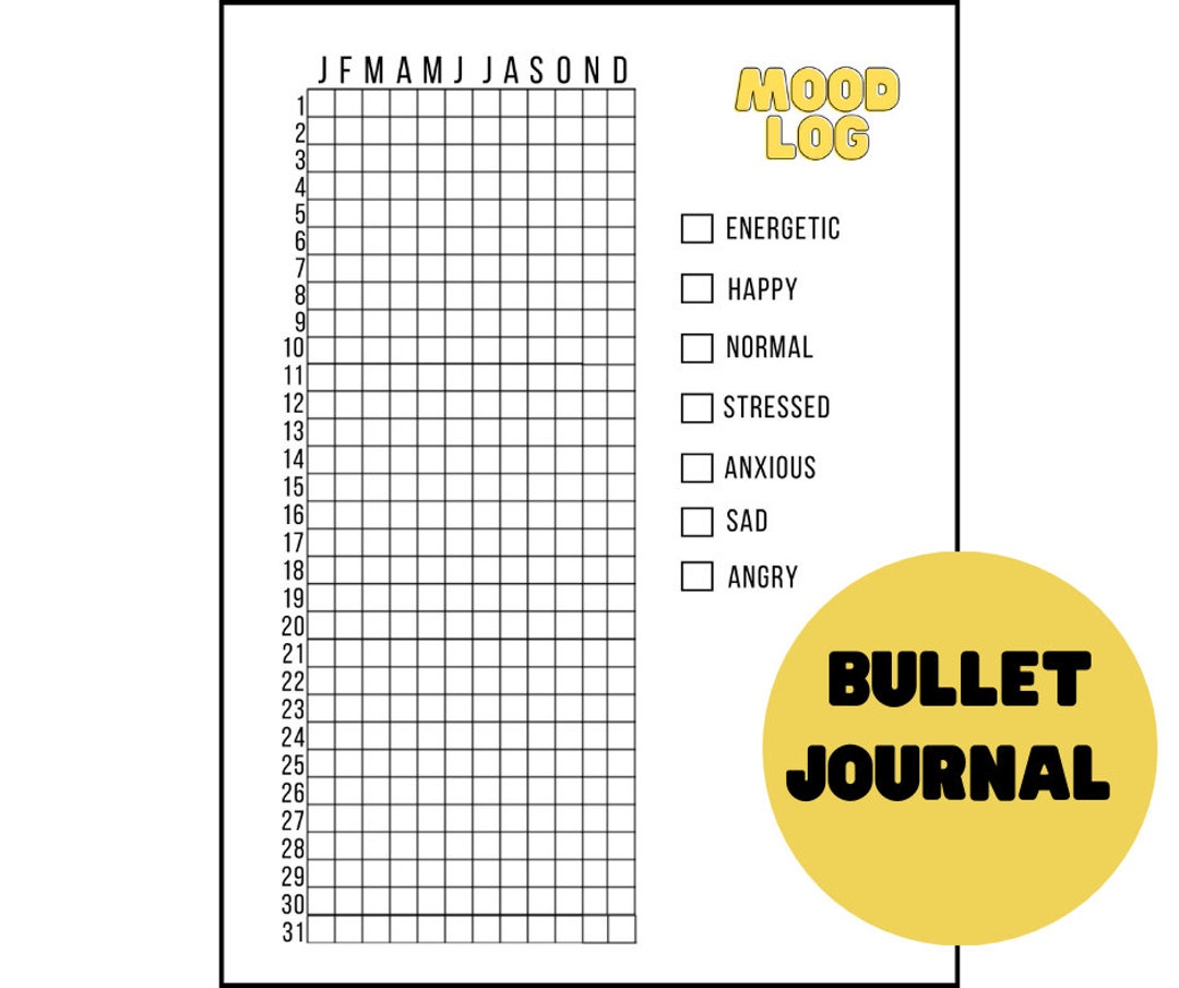BULLET JOURNAL : MOOD - Etsy