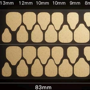 Extra Strong Adhesive Jelly Nail Stickers | For Press-On Nails | Long-Lasting Hold | Multiple Sizes