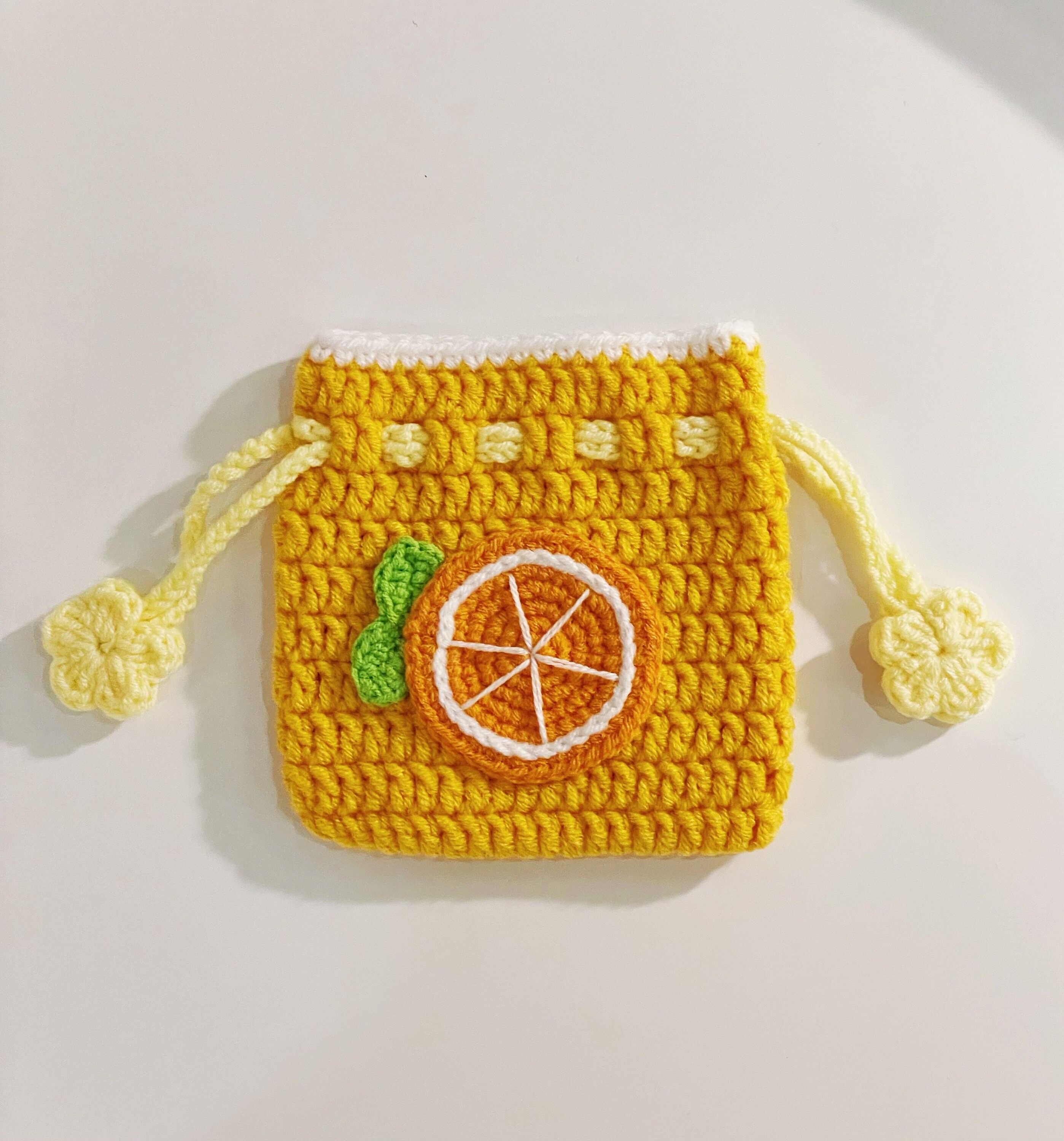 Crochet Drawstring Pouch Coins Purse Pouch Airpods Bag Keys Bag Make-up Bag  Makeup Bag Lipstick Bag Small Tampons Bag 