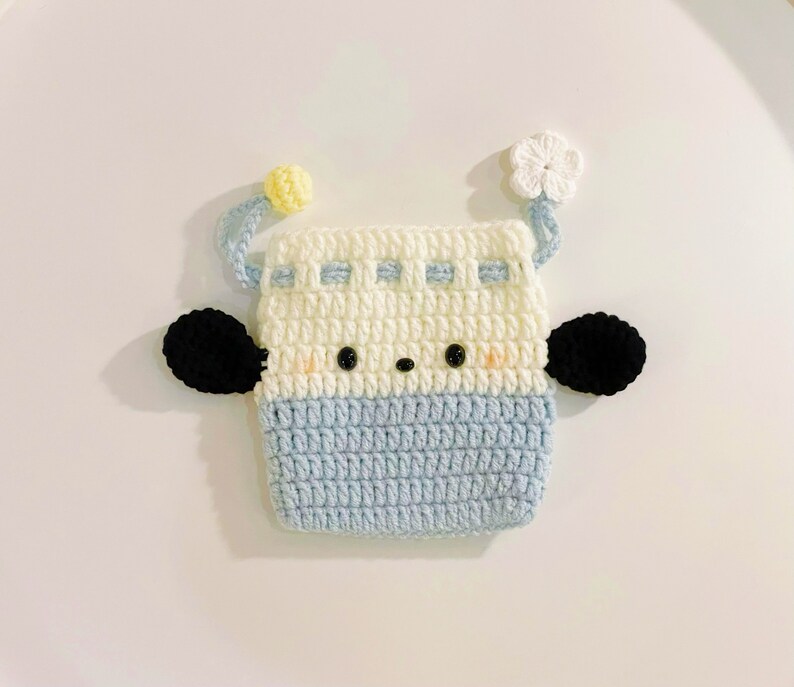 Crochet Drawstring Pouch Coins Purse Pouch Airpods Bag Keys Bag Makeup