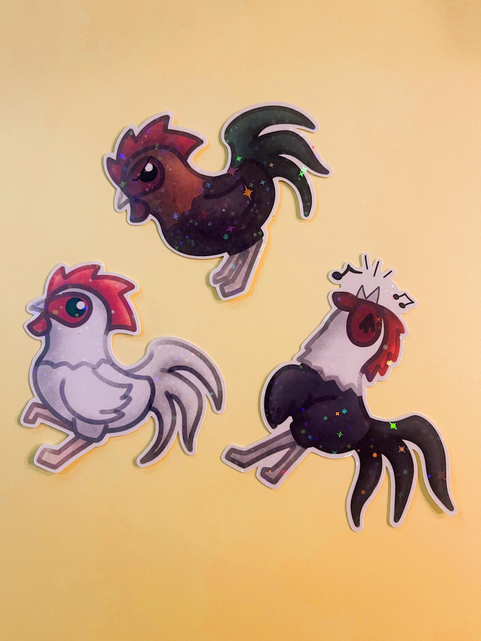 Chibi Animal Stickers - Rooster - Etsy