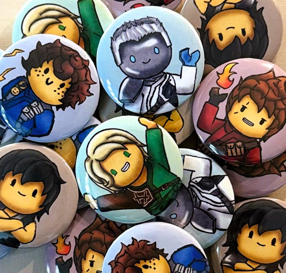 Ninja Pin Button - Etsy