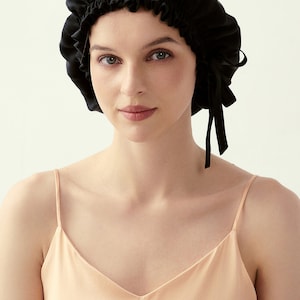 Double Layers Silk Bonnet, 100% Mulberry Silk, 22 momme, Reversable silk bonnet, Best Silk Gift, Luxury Silk Bonnet, dreams of hue