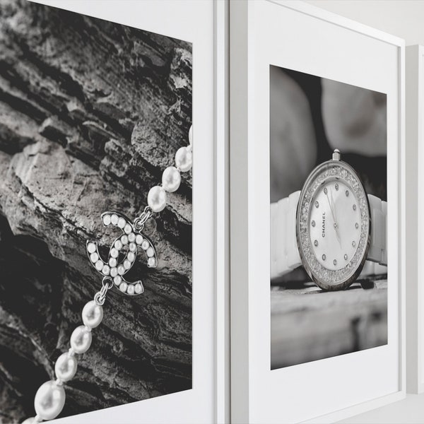 Chanel Wall Art Set of 3 Etsy