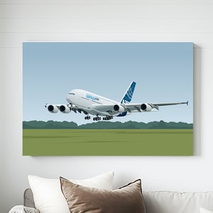 Airbus Wall Decor, Airbus Wall Art, Airbus A380 Poster, Aviation Poster, Airplane Poster, Airbus A380 Art, Airplane Art Print, Airbus Poster