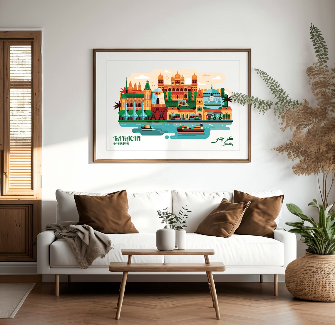Karachi Wall Art Karachi Poster Pakistan Art Karachi Etsy