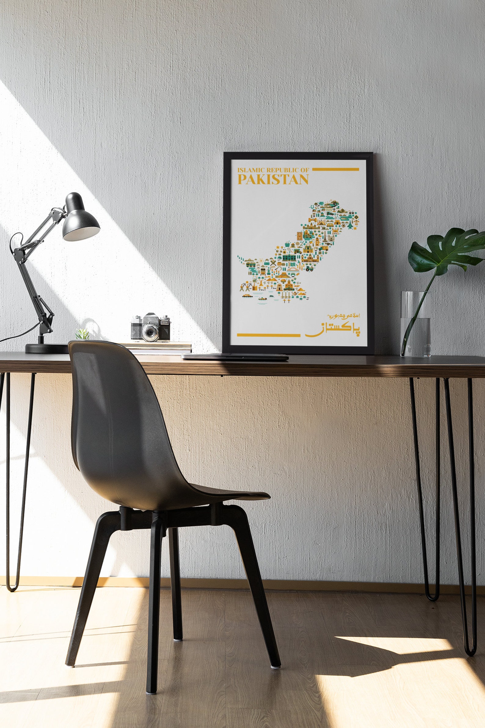 Illustrated Pakistan Map Poster: Landmark Art (PDF Download) - Etsy