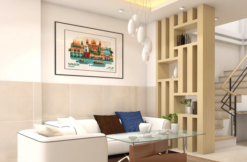 Karachi Wall Art Karachi Poster Pakistan Art Karachi Etsy