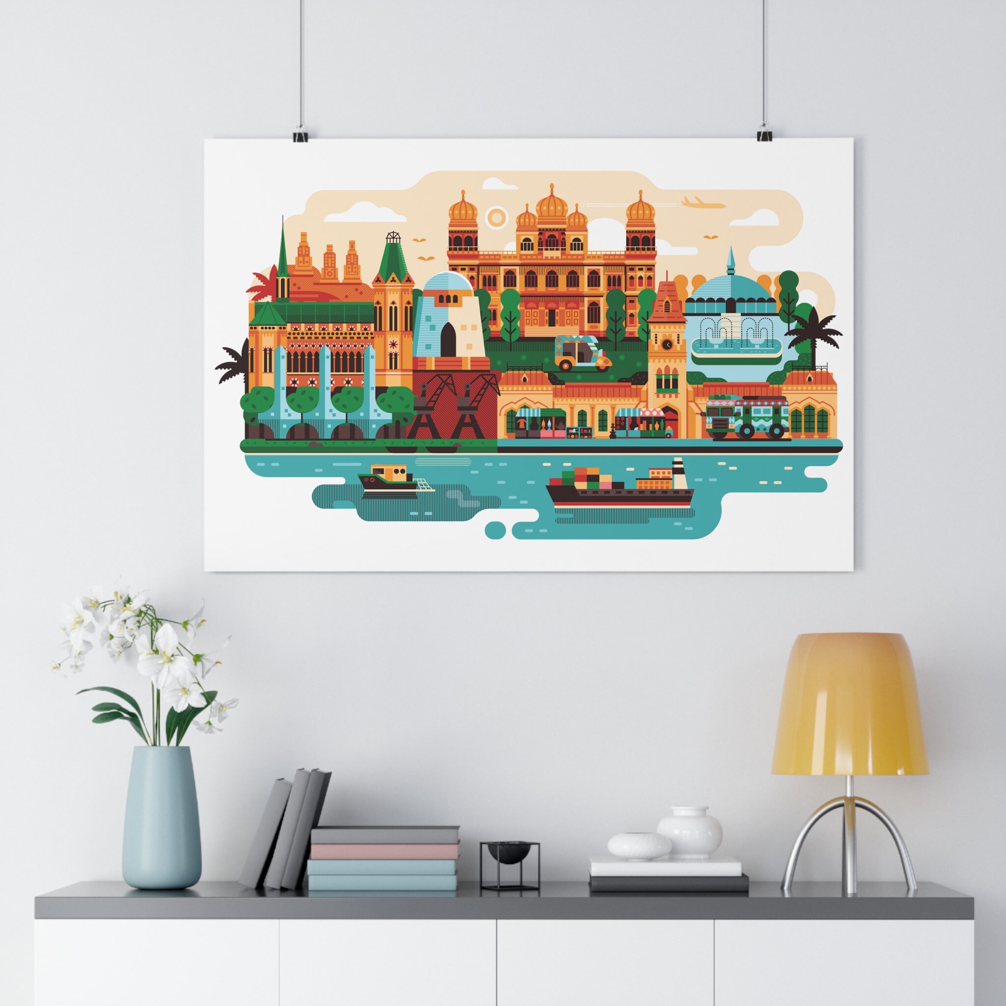 Karachi Wall Art Karachi Poster Pakistan Art Karachi Etsy