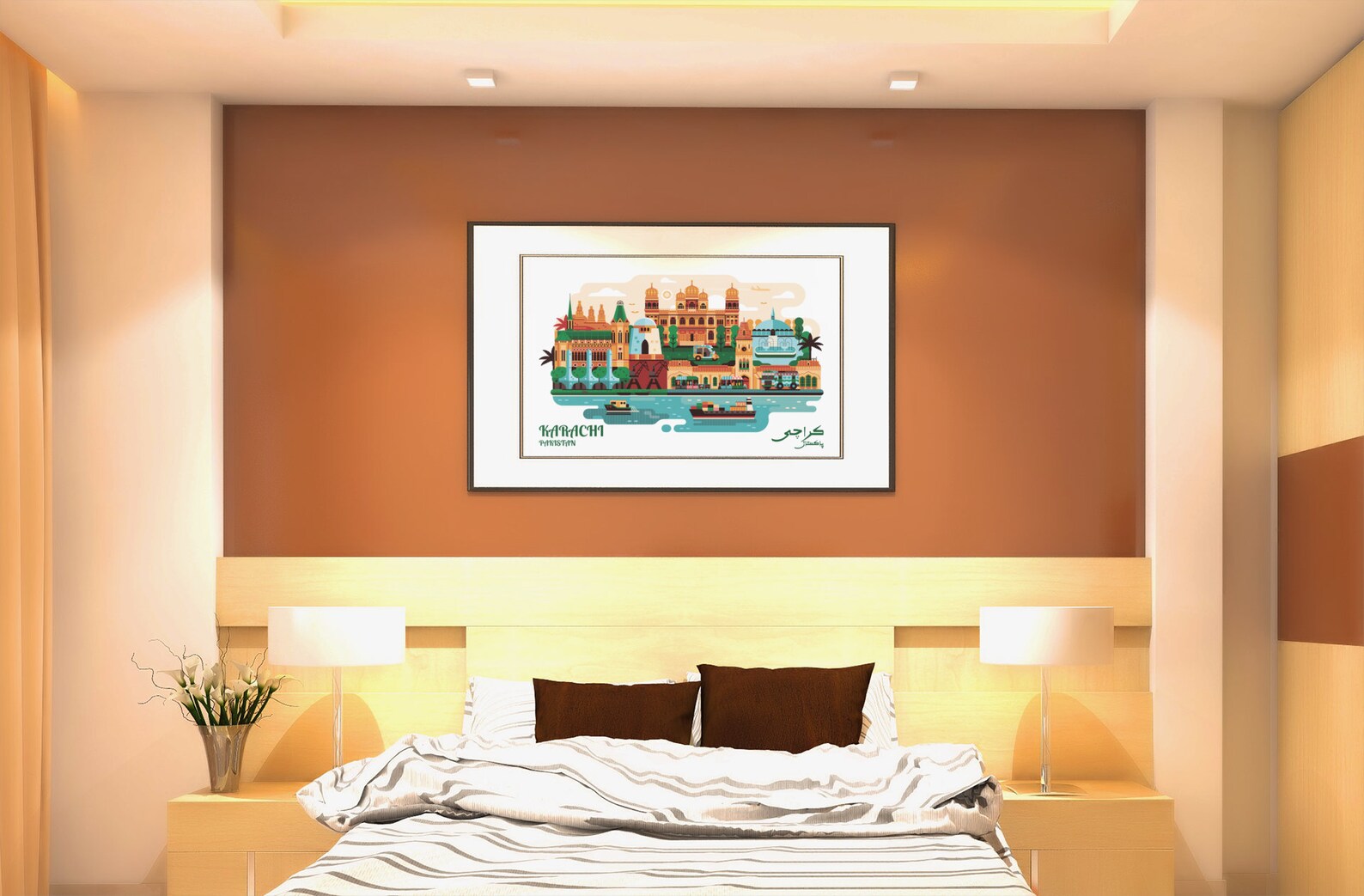 Karachi Wall Art Karachi Poster Pakistan Art Karachi Etsy