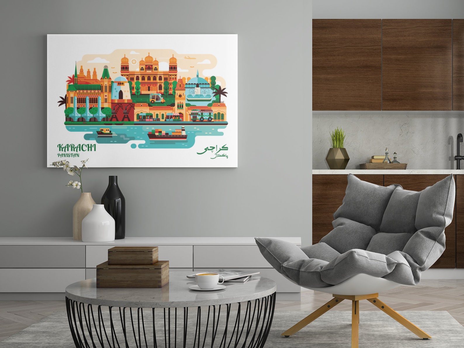 Karachi Wall Art Karachi Poster Pakistan Art Karachi Etsy