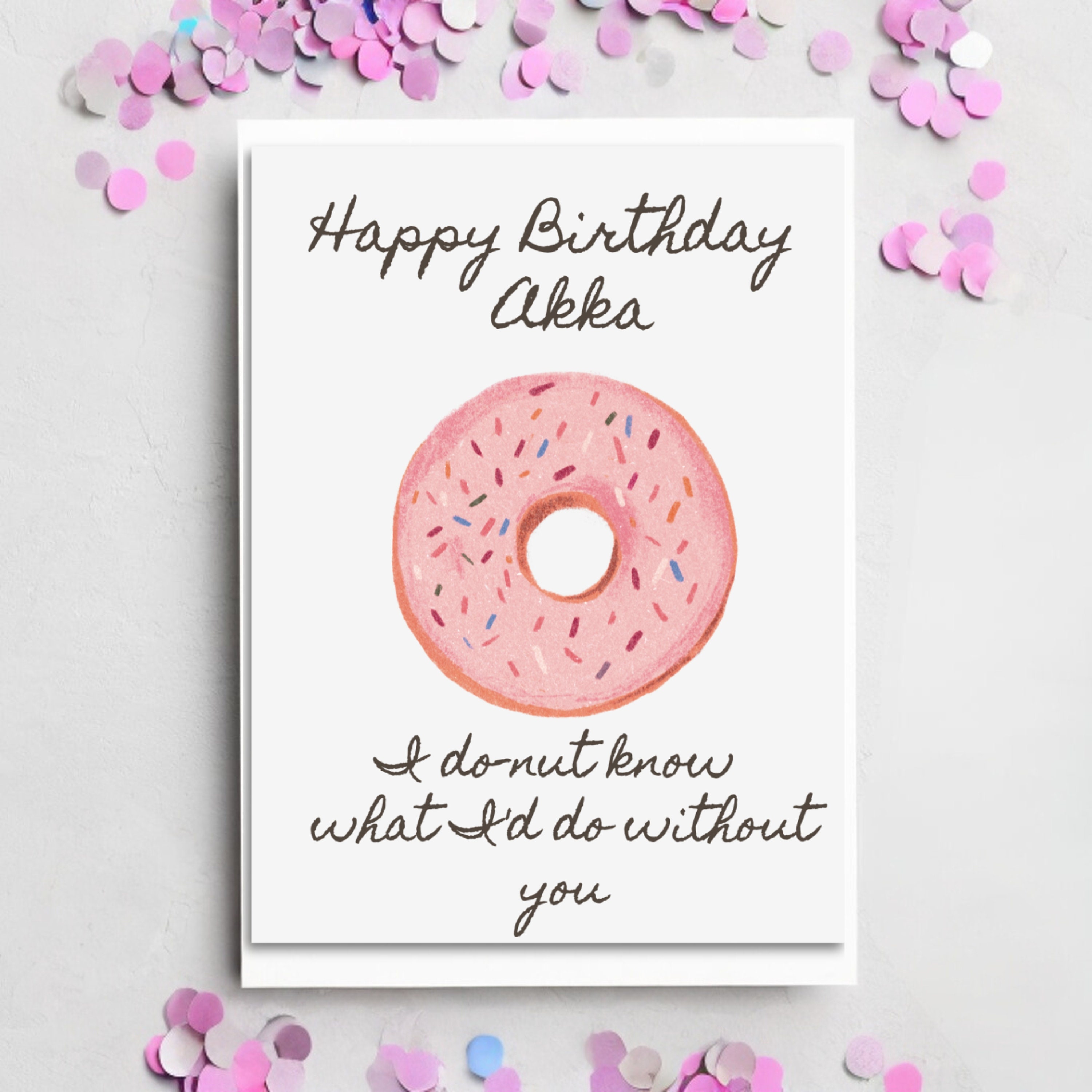 Akka Birthday Card - Etsy