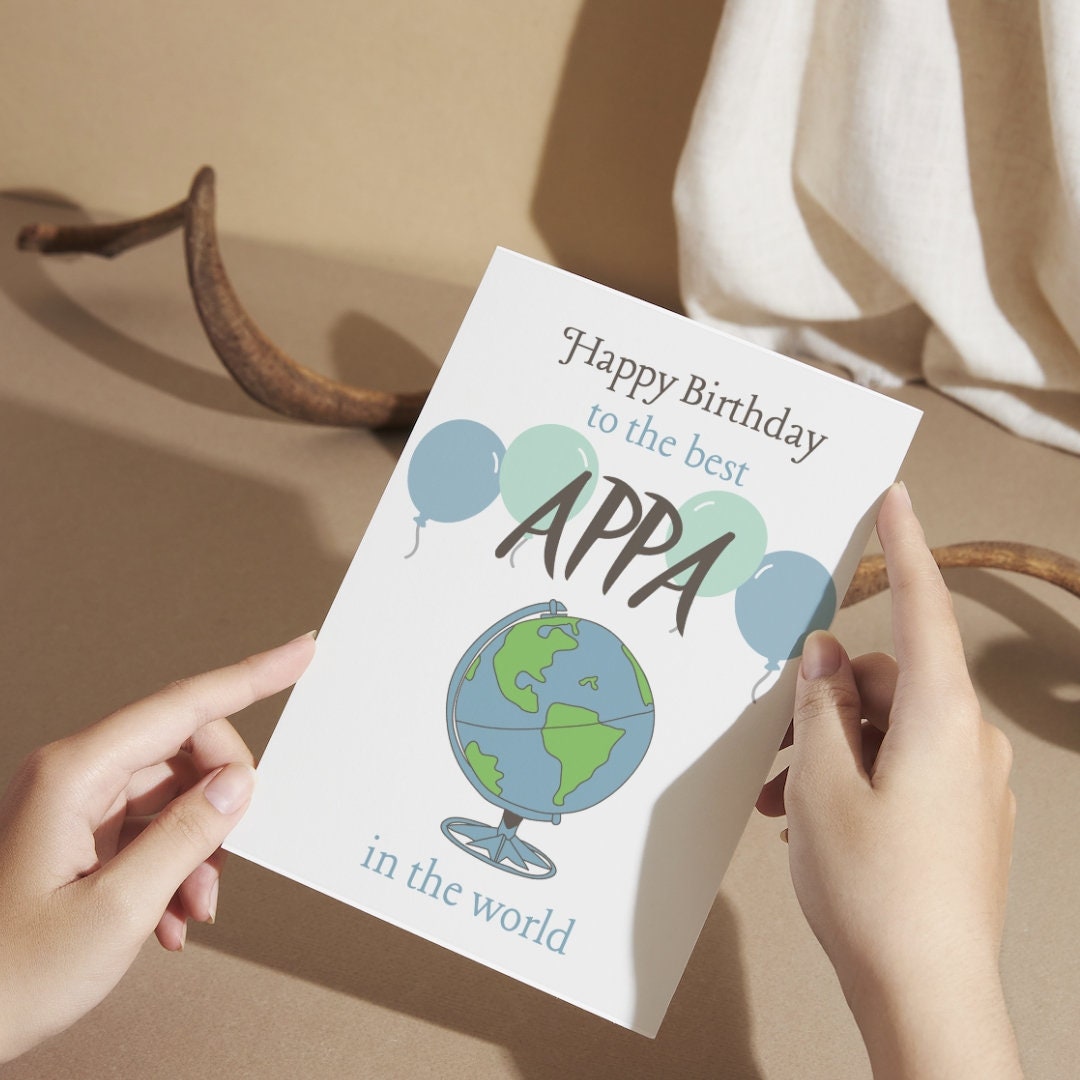 Happy Birthday to the Best Appa | Tamil Greeting Card | A5 - Etsy