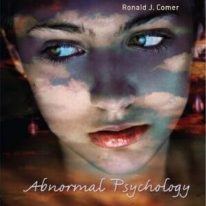 K&ouml;nnte beinhalten: Ein Buchcover mit dem Gesicht einer Frau, das teilweise von Wolken verdeckt wird. Der Titel "Abnormal Psychology" ist in gro&szlig;en, fetten Buchstaben unter dem Bild gedruckt. Der Name des Autors, "Ronald J. Comer", ist in kleineren Buchstaben &uuml;ber dem Bild gedruckt.