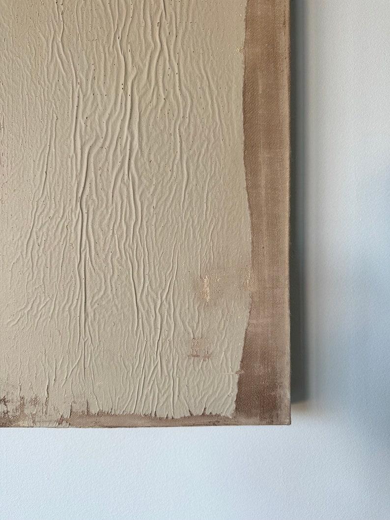 Wabi Sabi Wall Art Canvas Painting :  Monotone Grid main image 0