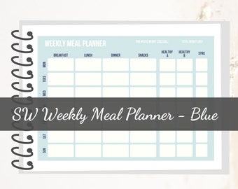 Slimming World Weekly Meal Planner - Blue