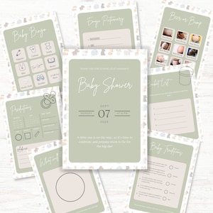 Sage Jungle Baby Shower Pack