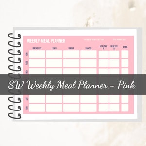 Slimming World Friendly Weekly Meal Planner Template