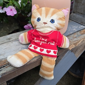 70s Cat Plush - Etsy