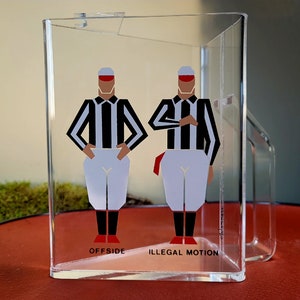 Lucite Football Referee Umpire Clear Triangle Pitcher for Drinks or Water Made by Winners Sports Party Decor