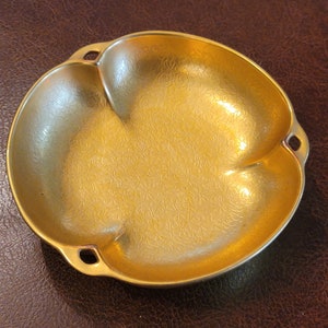 Vintahe Pickard Gold Porcelain Trinket Dish: Rose & Daisy Candy Dish,  5 inches