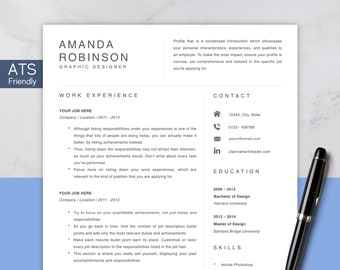 2024 ATS-Friendly Clean Resume Template for Google Docs and Word