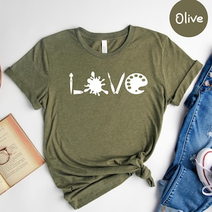 Love Art Teacher Shirt, Art Teacher Gift, Art Shirt, Art Teacher T-Shirt, Teacher Shirt, Artist Gift, Gift For Artist, Teacher Team