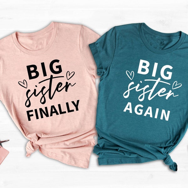 Big Sis Outfit "I'm Going To Be A Big Sister" Kids T-Shirt - Sizes 6 Months Through Youth XL (18-20) I'm Going To Be A Big Sister Tee Shirt Unisex Cotton Blend - Foto 5