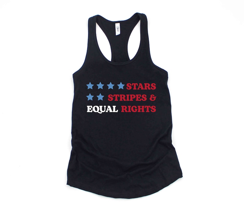 Stars And Strips Equal Rights Tank Top, Reproductive Tank Top, American Tank Top, Stars And Strips Shirt image 7