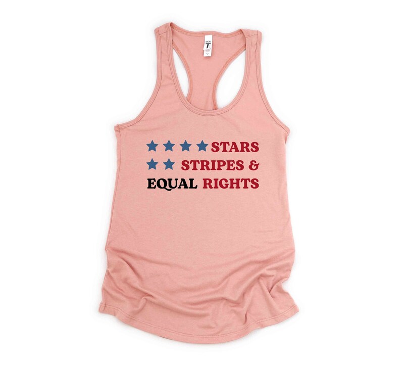 Stars And Strips Equal Rights Tank Top, Reproductive Tank Top, American Tank Top, Stars And Strips Shirt image 6