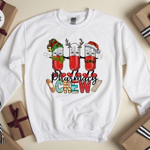 Pharmacy Christmas Tree Shirt, Christmas Pharmacy Squad, Pharmacy Tech Shirt, Pharmacist Gift, Pharmacy Christmas Tee image 8